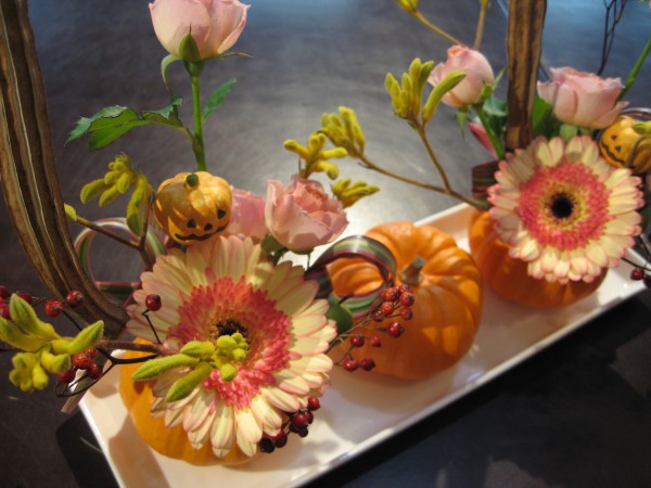 オモチャかぼちゃのミニアレンジ 福島県いわき市のお花屋さん 花の店 彩iro Dori